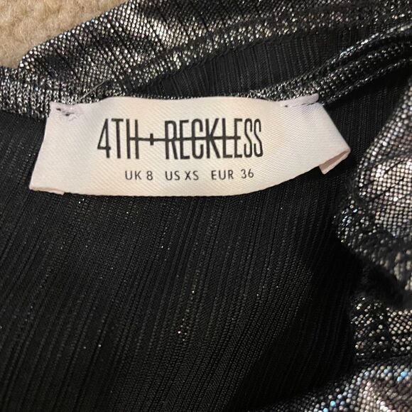 Dresses | Womens 4th & Reckless Silver Dress – Houston Size XS NWOT - Picture 7 of 11